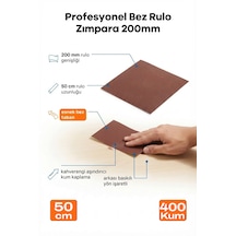 400 Kum Bez Rulo Zımpara 200 Mm X 50 Cm Esnek Bez Taban Ahşap Metal