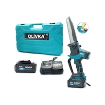 Dal Budama Testeresi Otomatik Yağlama, Dijital Ekran, 2 Adet 4.0 Ah Akü, Şarj Cihazı