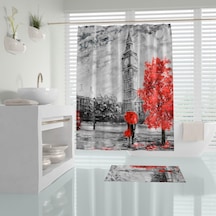 Zethome Tropik Bigben Banyo Duş Perdesi Tek Kanat 1X120X200 Çok Renkli