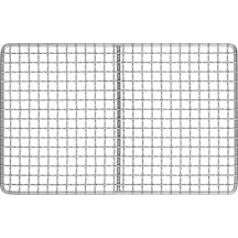 Moveevo Titanyum Izgara Ağı - Ultra Hafif, Isıya Dayanıklı, Yemekte Tat/etkisi Yok,均匀ısıtma, Ağır Yemekleri Tutabilir Gümüş