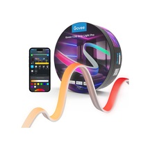 Govee Cob Şerit Işığı Pro 3m, Sıcak Beyaz Özellikli Akıllı Led Şerit Rgbıc, 3780 Led Şerit 1350lm Alexa, Google Assistant Ve Matter İle Uyumlu, Yatak Odası İçin Müzik Senkronizasyonlu Kesilebilir Peri Işıkları Siyah