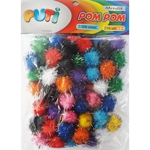 Puti Pom Pom 20 Mm Metalik [4483]