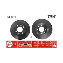Fren Disk - Dacia Logan, Sandero, 1410, Nova - Trw-df1013