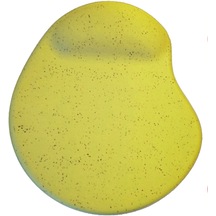 Oval Sarı Kum Desen Bilek Destekli Kaymaz Taban Bilgisayar Notebook Mouse Pad - Bileklikli Mausa Pad