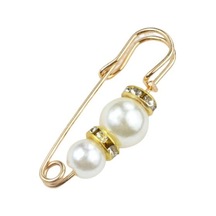 1 Güvenlik Broş İnce İşçilik Maruz Kalmayı Önler Çekici Sahte İnci Kadın Güvenliği Çok Renkli