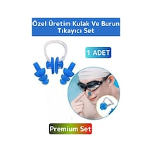 Premium Kaliteli Silikon Su Geçirmez Gürültü Önleyici Yıkanır Deniz Havuz Kulak Burun Tıkayıcı Set Çok Renkli