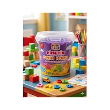 Doğal Kinetik Oyun Kumu 1kg Mor Mor
