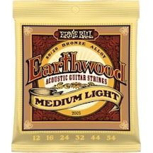 Ernie Ball 2003 Earthwood 80/20 Bronze Medium-Light Akustik Gitar Teli (12-54)