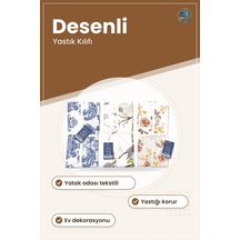 Yastık Kılıfı Desenli Yatak Odası Tekstili Dekoratif Kapak Ev Dek Çok Renkli