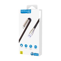 Konfulon S89 Metal Uçlu Lightning Kablo İphone Uyumlu 1m 2.4a - Siyah
