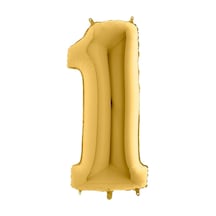 Gold Folyo Balon 1 Rakamı 40 CM