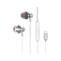 S-link Sl-tpk03 Typec Telefon Uyumlu Metal Beyaz Kulak İçi Mikrofonlu Kulaklık
