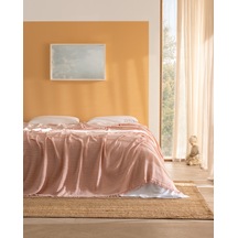 Auxence Çift Kişilik %100 Pamuk Yatak Örtüsü - Pudra 8684427353257 Çok Renkli