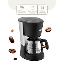 2in1 Filtre Kahve - Çay Demleme Makinesi 1.2lt Cam Hazne - Su Seviye Gösterge Scm-2938 5615