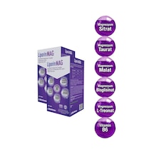 2 Kutu Liporinmag Magnezyum Complex Sitrat, Malat, Bisglisinat, Taurat, L-treonat B6 200 Mg