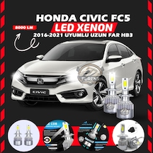 Honda Civic Fc5 2016-2021 Uzun Far Uyumlu Şimşek Etkili Led Xenon Performance Series Hb3