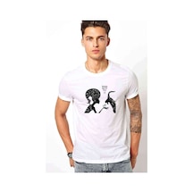Pisces Baskılı Beyaz Erkek Tshirt