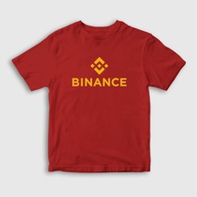 Presmono Unisex Çocuk Logo V2 Binance Bitcoin T-Shirt