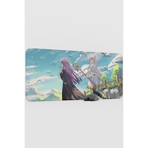 Sousou No Frieren Anime V2 - 90x40 Xxl Gaming Kauçuk Kaymaz Taban Mouse Pad Fare Altlığı
