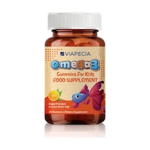 Viapecia Çocuklar İçin Portakal Aromalı Omega 3 Jelibonlar 60 Gummies