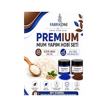 Premium Mum Yapım Hobi Seti - Soya Wax 250 Gr - 2'li Toz Mum Boyası Seti - Mavi, Kahverengi Bkfabsw2502mkh Karışık
