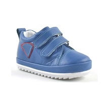 Hapshoe Yumuşak Hakiki Deri Mavi Ilk Adım Bebek Ayakkabısı Mavi
