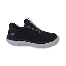 Zerhan Bewild 434 Unisex Siyah Çorap Model File Hafif Taban Loafer Büyük Numara Spor Ayakkabı 45 46 47 48 Siyah