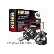Niken H7 Led Xenon Pro Seri 4000 Lümen 6000K Beyaz Kısa Kasa 127117215067