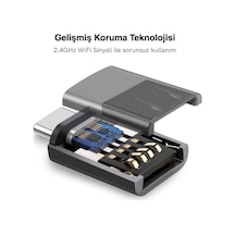 Usb 3.1 To Type-c 10gbps Veri Aktarımı 3a Hızlı Şarj Ve Data Aktarımı Çevirici Dönüştürücü Otg Adaptör Space Gray Otgks