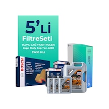 Bosch Mercedes Gl350 Dizel Filtre Bakım Seti Liqui Moly Motor Yağlı (2012-2015) 5 Li -