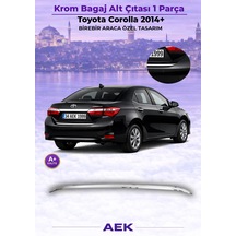 Toyota Corolla Bagaj Alt Çıta 2014- Paslanmaz Çelik