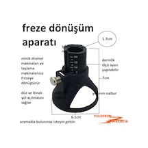 Mini Hobi Taşlama Dramel Frezeye Dönüştürücü Ahşap Yol Açma Apara