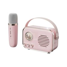 Besthome1 Retro Kablosuz Karaoke Hoparlör: 5.0 Teknoloji, Taşınabilir Mikrofonlu Ses Sistemi