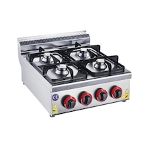Karacasan Endüstriyel Snack Seri Set Üstü Doğalgazlı Dörtlü Ocak Krcs.sog.557.ce