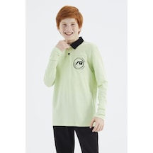 Tommylife Tommy Life Açık Yeşil Polo Yaka Erkek Çocuk T-shirt - 11172 AÇIK YEŞİL