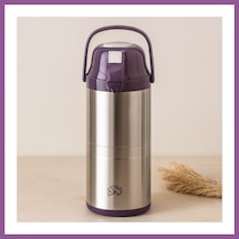 Bezos 4.5 L Pompa 304 Çelik Termos - Musluklu Taşıma Kulplu Rengaren Diğer