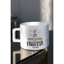 En Güzel 24 Kasım Kadın İngilizce Öğretmenlerine Özel Baskılı Çay-Kahve Fincanı