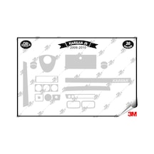 Karsan J9 2006-2010 Torpido Konsol Trim Göğüs Maun Kaplama Set 20 Parça Gümüş