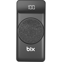 Bix Pb102 10000 Mah Usb Pd Qc 4.0 Kablosuz Şarj Powerbank Siyah