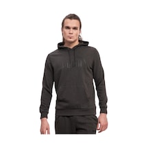 Puma Essential Big Logo Gri Erkek Sweatshirt Gri