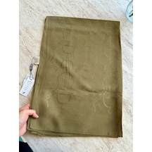 Noura Scarf Diamond Maria Şal Yağ Yeşili Çok Renkli