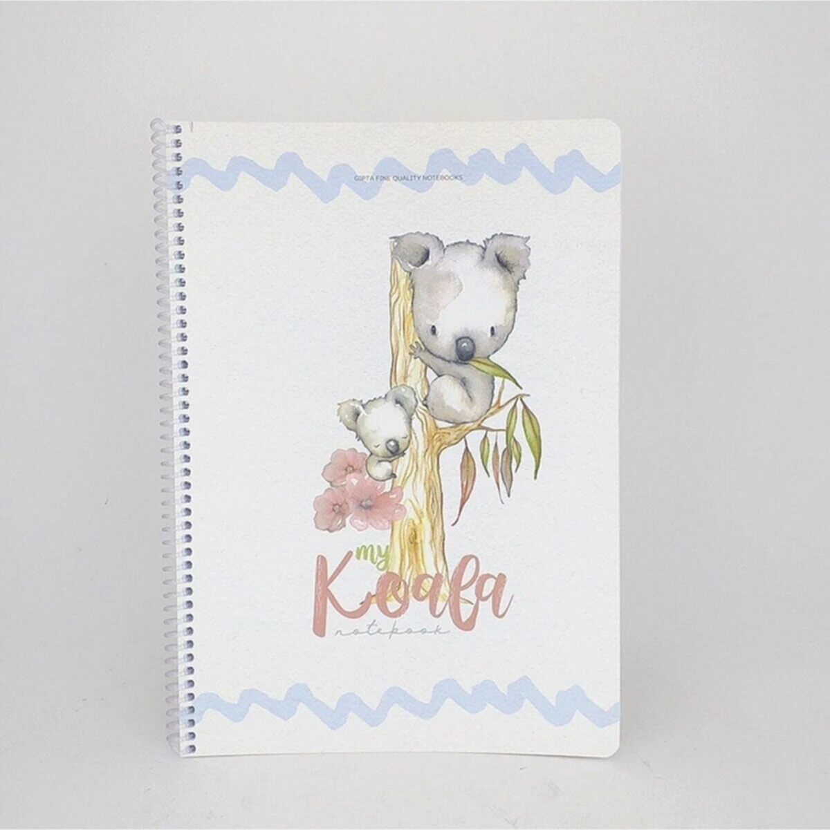 Koala Desenli Spralli Defter 80 Yp. Kareli
