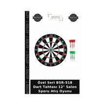 Özel Seri Bsr-518 Dart Tahtası 12" Salon Sporu Atış Oyunu