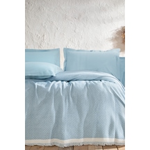 Yataş Bedding Maris Tek Kişilik Pike - Buz Mavisi