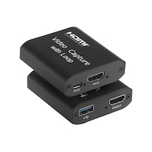 Hdmı 4k Çift Çıkışlı, 1xhdmı Giriş, 1xhdmı + 1x Usb Çıkış, Video/ses Yakalama, Mikrofon, Canlı Yayın, Tak