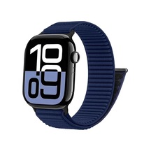 Apple Watch İle Uyumlu Nylon Loop Velcro Kumaş Kordon Yumuşak Dokuma, Nefes Alabilen, Ayarlanabilir Cırt Cırtlı, Ultra Hafif Kayış Çok Renkli