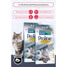 Proline Aktif Karbonlu Topaklanan Kedi Kumu 2 X 10 L
