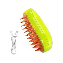 Geekyou Usb Şarjlı Evcil Hayvan Buharlı Fırça - Kedi Köpek Tüy Temizleme Saç Bakımı Yumuşak Silikon Tıraş