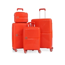 Ççs 5239-5240 Polipropilen 4 Lü Valiz Seti Turuncu