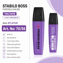 Boss Fosforlu Kalem 1 Adet Metin İşaretleme Kalemi Eflatun